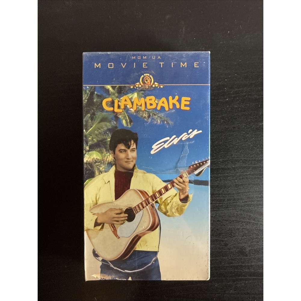 SEALED Elvis Presley Clambake (VHS 1967, 1996 Release) MGM Small Tear In Plastic